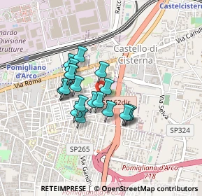 Mappa Via Giuseppe Mazzini, 80038 Pomigliano d'Arco NA, Italia (0.325)