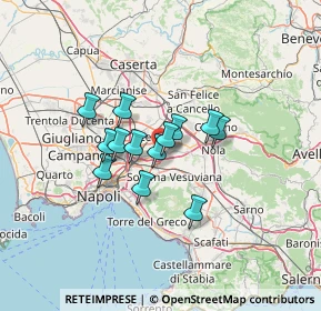 Mappa Via Giuseppe Mazzini, 80038 Pomigliano d'Arco NA, Italia (9.68231)