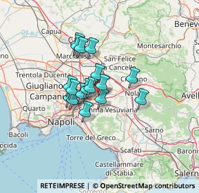 Mappa Via Giuseppe Mazzini, 80038 Pomigliano d'Arco NA, Italia (9.67059)