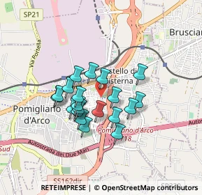 Mappa Via Giuseppe Mazzini, 80038 Pomigliano d'Arco NA, Italia (0.699)