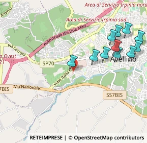 Mappa Via Gabriele Speranza, 83100 Avellino AV, Italia (1.24091)