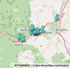 Mappa Via Nicola Santangelo, 83013 Mercogliano AV, Italia (1.85727)