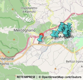 Mappa Via Nicola Santangelo, 83013 Mercogliano AV, Italia (2.08294)