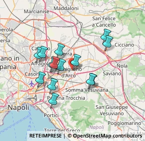 Mappa Via Guidoni, 80038 Pomigliano d'Arco NA, Italia (6.43214)