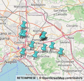 Mappa Via Guidoni, 80038 Pomigliano d'Arco NA, Italia (5.9375)