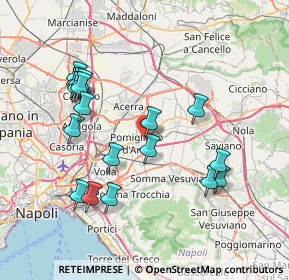 Mappa Via Guidoni, 80038 Pomigliano d'Arco NA, Italia (8.28056)