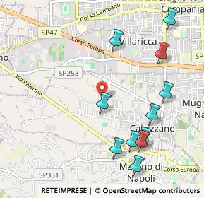 Mappa Viale Francesco Cilea, 80012 Calvizzano NA, Italia (1.25273)