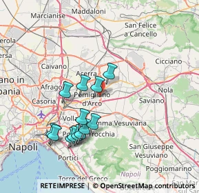Mappa Via Locatelli, 80038 Pomigliano d'Arco NA, Italia (7.40308)
