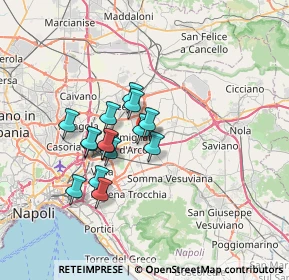 Mappa Via Locatelli, 80038 Pomigliano d'Arco NA, Italia (5.68333)