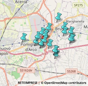 Mappa Via Locatelli, 80038 Pomigliano d'Arco NA, Italia (1.3355)