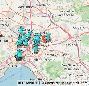 Mappa Via Fiuggi, 80038 Pomigliano d'Arco NA, Italia (8.206)