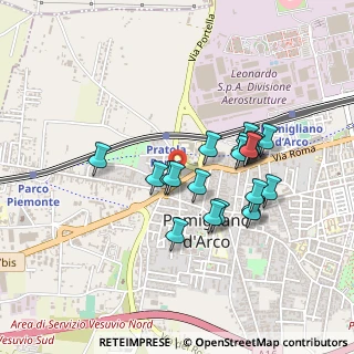 Mappa Via Fiuggi, 80038 Pomigliano d'Arco NA, Italia (0.411)