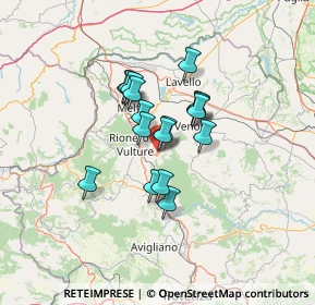 Mappa Via Aldo Moro, 85020 Ripacandida PZ, Italia (9.73059)