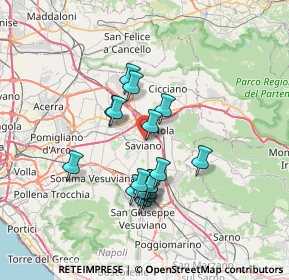 Mappa Via Emanuele Gianturco, 80039 Saviano NA, Italia (6.25765)