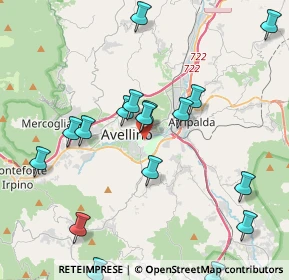 Mappa Parco Aquilone, 83100 Avellino AV, Italia (5.11889)