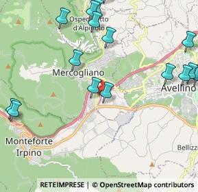 Mappa Via Santangelo Fg. 13 Part. 1270 Centro commerciale Movieplex, 83013 Mercogliano AV, Italia (2.89688)