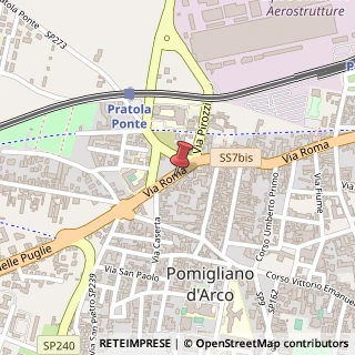 Mappa Via Roma, 114, 80038 Pomigliano d'Arco, Napoli (Campania)