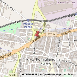 Mappa Via Roma, 93, 80038 Pomigliano d'Arco, Napoli (Campania)
