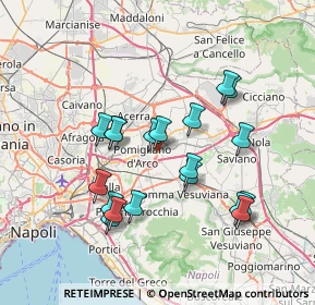 Mappa Parco De Simone, 80038 Pomigliano d'Arco NA, Italia (7.26737)