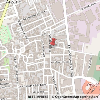 Mappa Via Luigi Rocco, 128, 80022 Arzano, Napoli (Campania)