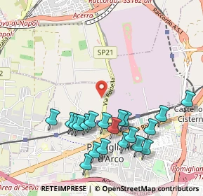 Mappa Centro sportivo Giuseppe Leone, 80038 Pomigliano D'arco NA, Italia (1.1555)