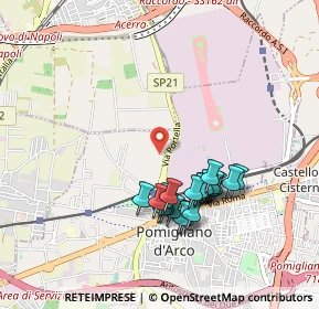 Mappa Centro sportivo Giuseppe Leone, 80038 Pomigliano D'arco NA, Italia (0.9215)