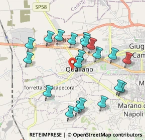 Mappa Via Sottotenente Capocotta, 80019 Qualiano NA, Italia (2.0535)