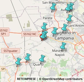 Mappa Via Sottotenente Capocotta, 80019 Qualiano NA, Italia (4.44385)