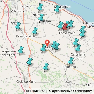 Mappa Piazza Aurelio Cisternino, 70010 Turi BA, Italia (9.918)