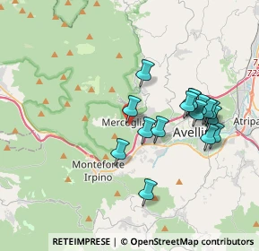 Mappa Via Aldo Moro, 83013 Mercogliano AV, Italia (3.69438)