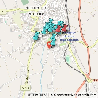 Mappa Via Fontanelle, 85028 Rionero in Vulture PZ, Italia (0.3805)