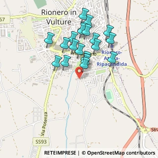 Mappa Via Fontanelle, 85028 Rionero in Vulture PZ, Italia (0.4655)