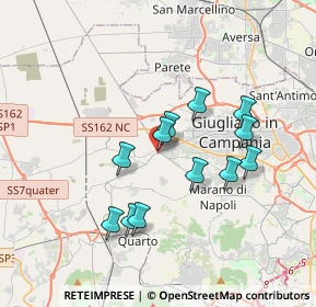 Mappa Via Colonnello D. Morgera, 80019 Qualiano NA, Italia (3.37)