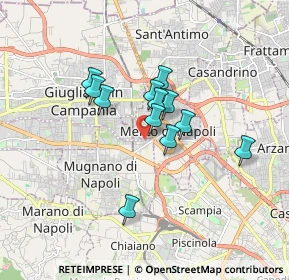 Mappa Via Venti Settembre, 80018 Mugnano di Napoli NA, Italia (1.35833)