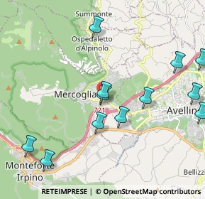 Mappa Via Loreto, 83013 Mercogliano AV, Italia (2.51)