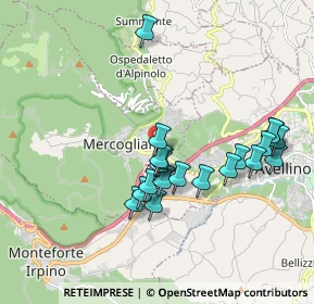 Mappa Via Loreto, 83013 Mercogliano AV, Italia (1.878)