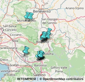 Mappa Via Mafalda di Savoia, 83100 Avellino AV, Italia (10.702)