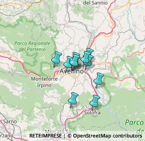 Mappa Via Partenio, 83100 Avellino AV, Italia (3.77636)