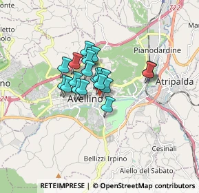 Mappa Via triggio, 83100 Avellino AV, Italia (1.088)