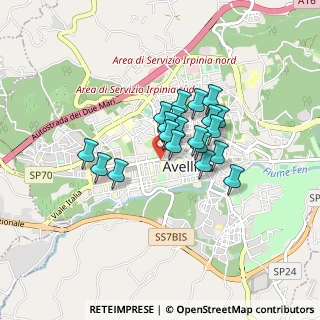 Mappa Via Generale Luca Montuori, 83100 Avellino AV, Italia (0.6275)