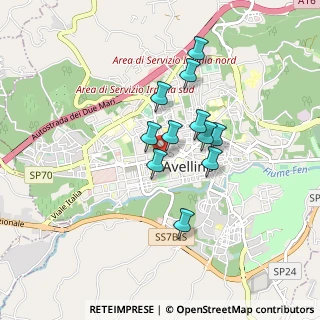 Mappa Via Generale Luca Montuori, 83100 Avellino AV, Italia (0.69545)