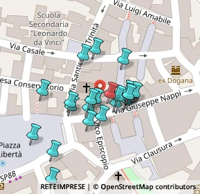 Mappa Via Santissima Trinità, 83100 Avellino AV, Italia (0.01739)