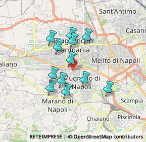 Mappa Via Pietro Mascagni, 80018 Mugnano di Napoli NA, Italia (1.49833)