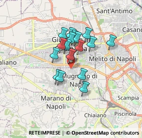 Mappa Via Pietro Mascagni, 80018 Mugnano di Napoli NA, Italia (1.26611)