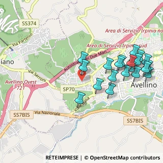 Mappa Via Vincenzo Maria Santoli, 83100 Avellino AV, Italia (1.184)