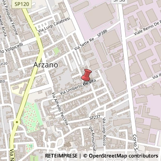 Mappa Via Umberto de Vita, 41, 80022 Arzano, Napoli (Campania)