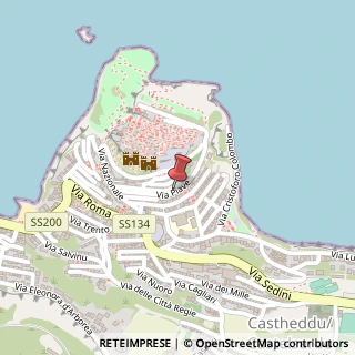 Mappa Via Piave, 35, 07031 Castelsardo, Sassari (Sardegna)