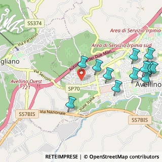 Mappa Via Gaetano Oliviero, 83100 Avellino AV, Italia (1.30583)