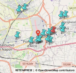 Mappa Piazza Blagnac, 80038 Pomigliano d'Arco NA, Italia (1.85471)