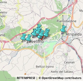 Mappa Via Modestino del Gaizo, 83100 Avellino AV, Italia (0.92091)